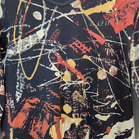 [L] Jess & Jane Colorama abstract art design Top warm colours size‎ Large - Picture 4 of 8